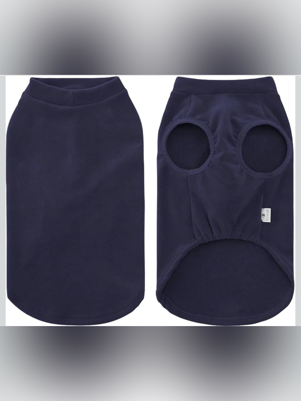 Winter Fleece-Lined, Warm Soft Lightweight Dog Pajamas, Jacket , Blue, S